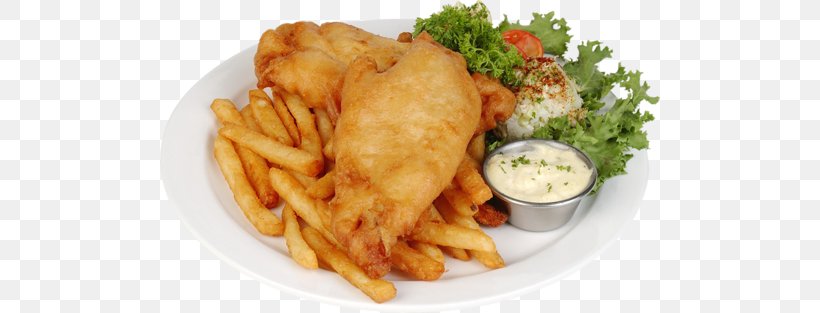 Fish And Chips French Fries Fried Fish Hamburger Restaurant, PNG, 500x313px, Fish And Chips, American Food, Batter, Chicken And Chips, Chicken Fingers Download Free