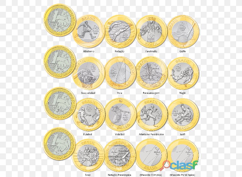 Olympic Games Rio 2016 Rio De Janeiro Moeda De Um Real Coin, PNG, 559x600px, Olympic Games Rio 2016, Brazil, Brazilian Real, Coin, Commemorative Coin Download Free