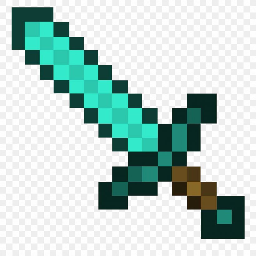 Minecraft: Pocket Edition The Forest Pokémon Diamond And Pearl Sword, PNG, 1000x1000px, Minecraft, Diamond Sword, Pattern, Rectangle, Sword Download Free