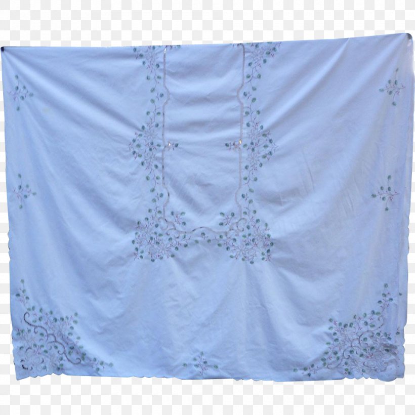 Lace Textile Linens Tablecloth Christmas, PNG, 960x960px, Lace, Apron, Bed, Blue, Christmas Download Free