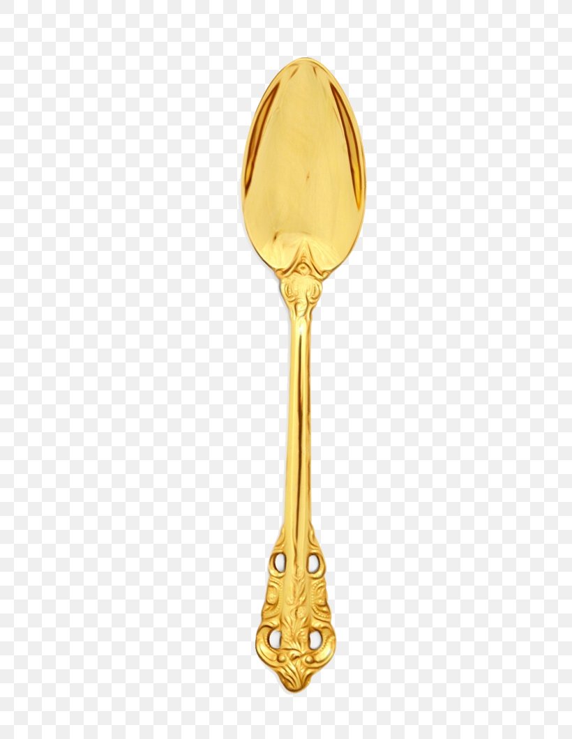 Spoon Cutlery Brass Metal Tableware, PNG, 650x1060px, Watercolor, Brass, Cutlery, Kitchen Utensil, Metal Download Free