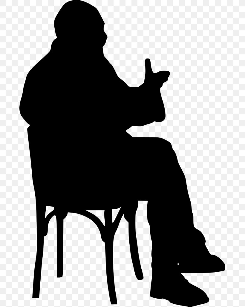 Clip Art Vector Graphics Silhouette Chair, PNG, 689x1024px, Silhouette, Blackandwhite, Chair, Drawing, Furniture Download Free