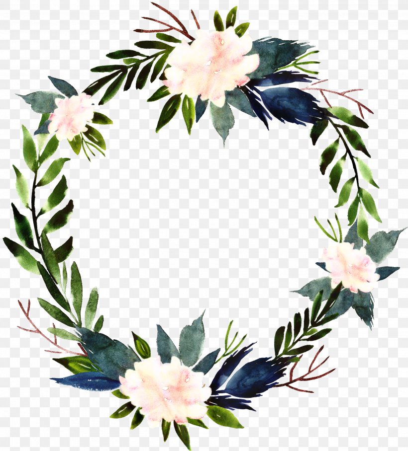 Wreath Clip Art Flower Floral Illustrations Floral Design, PNG, 2707x2999px, Wreath, Botany, Christmas Decoration, Cut Flowers, Floral Design Download Free