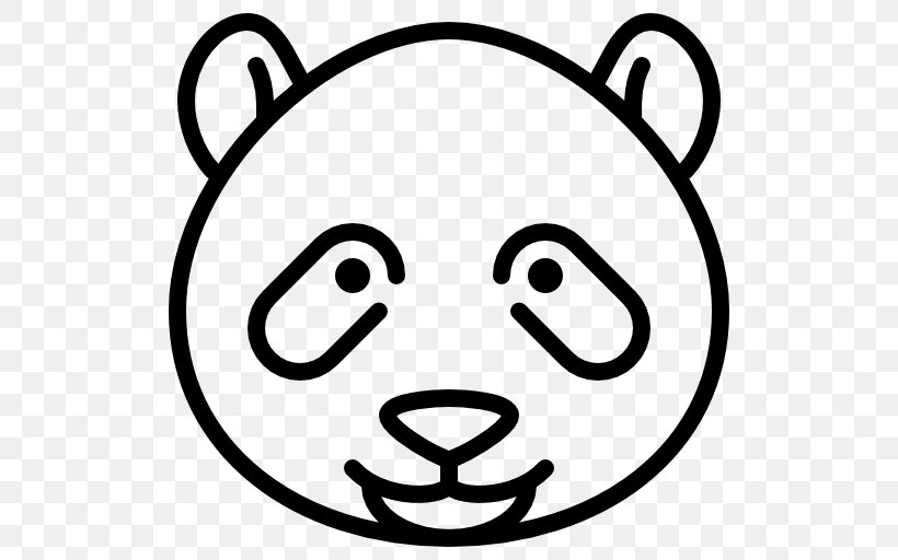 Giant Panda Bear Clip Art, PNG, 512x512px, Giant Panda, Animal, Bear, Black And White, Face Download Free