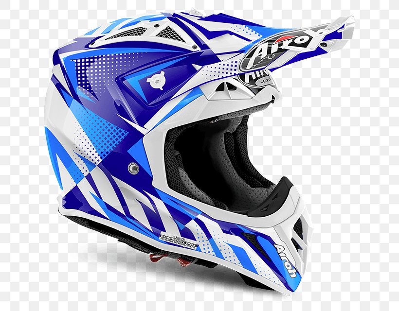 Motorcycle Helmets AIROH Blue Motocross, PNG, 640x640px, Motorcycle Helmets, Agv, Airoh, Aviator, Bicycle Clothing Download Free