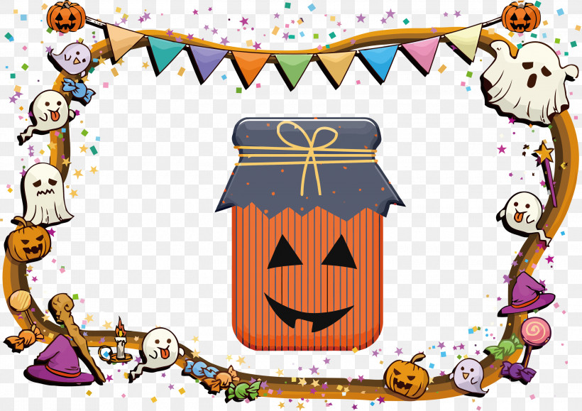 Happy Halloween, PNG, 3000x2121px, Happy Halloween, Cartoon, Geometry, Line, Mathematics Download Free