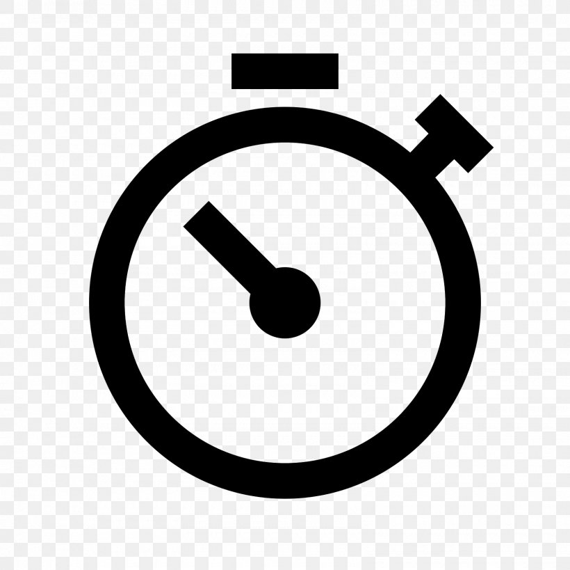 Stopwatch Chronometer Watch Timer Clock, PNG, 1600x1600px, Stopwatch, Black And White, Chronometer Watch, Clock, Symbol Download Free