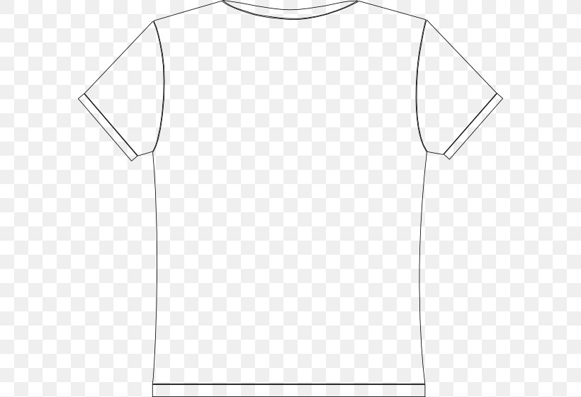 T-shirt White Collar Sleeve Neck, PNG, 600x561px, Tshirt, Area, Black, Black And White, Clothing Download Free