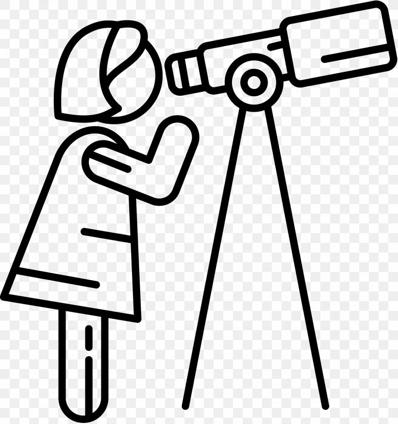 Telescope Clip Art, PNG, 1546x1646px, Telescope, Area, Artwork, Astronomy, Black And White Download Free