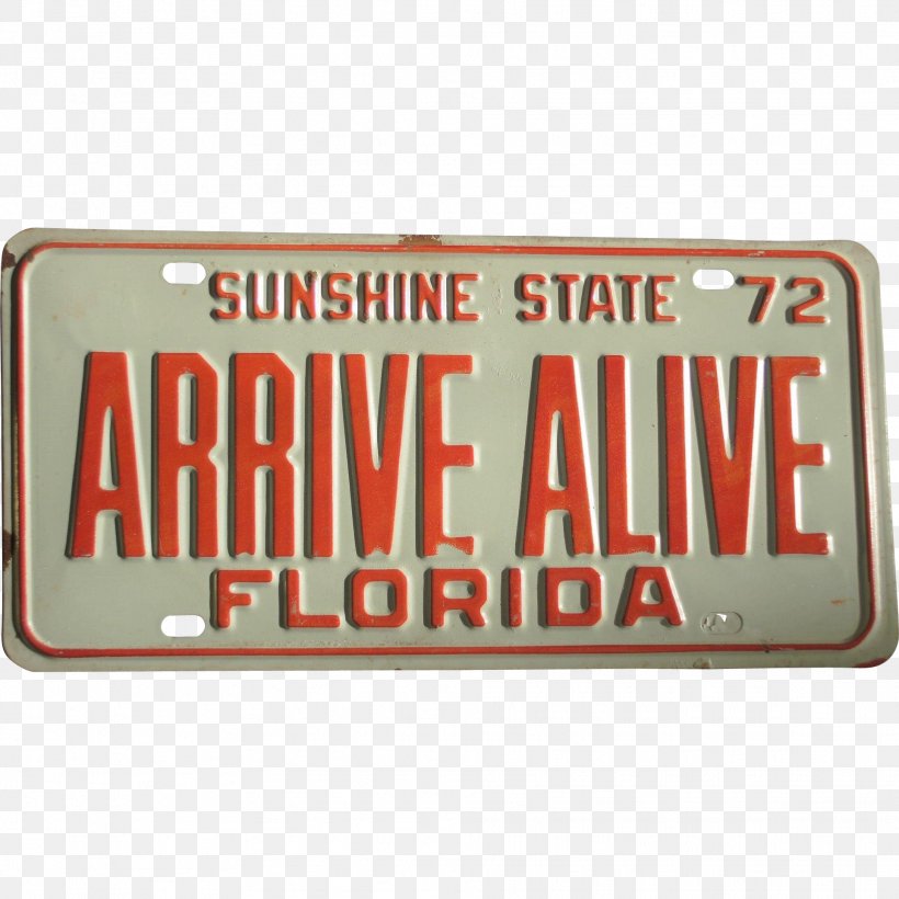 Vehicle License Plates Daytona Beach Car Orange Juice Motor Vehicle Registration, PNG, 1926x1926px, Vehicle License Plates, Brand, Cafeteria, Car, Daytona Beach Download Free