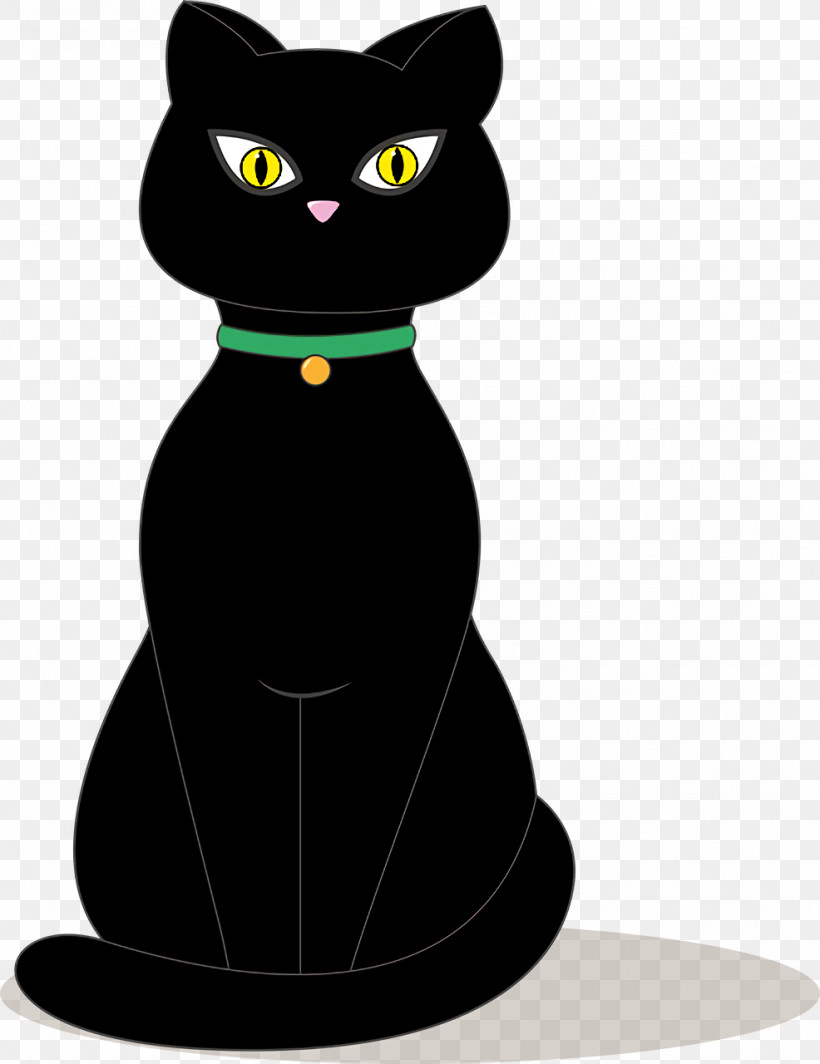 Black Cat Domestic Short-haired Cat Whiskers Cartoon American Shorthair, PNG, 986x1280px, Black Cat, American Shorthair, Black M, Cartoon, Cat Download Free