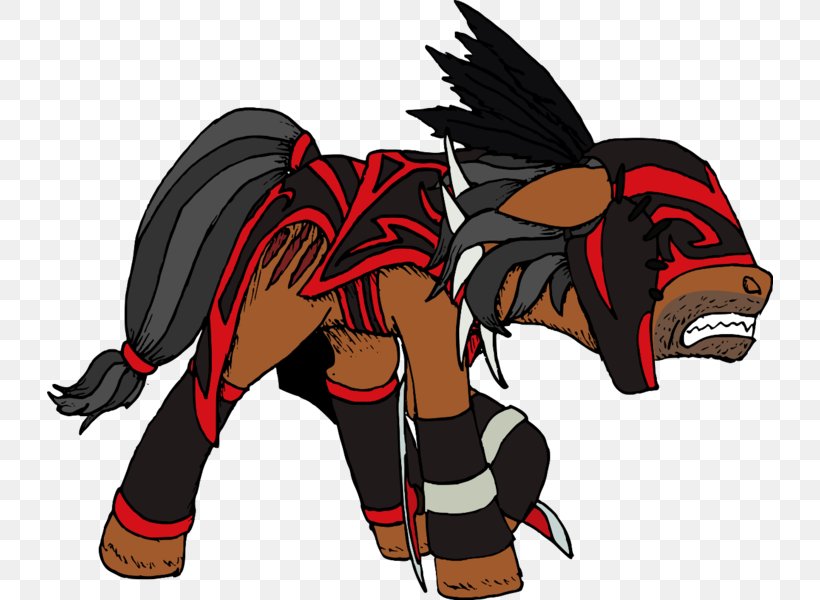 Demon Horse Cartoon Legendary Creature, PNG, 726x600px, Demon, Art, Carnivora, Carnivoran, Cartoon Download Free