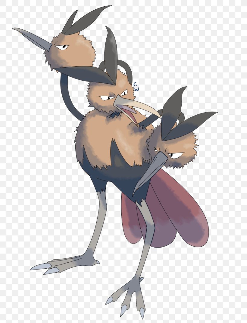 Dodrio Pokédex Generazione Pokémon Bird, PNG, 747x1070px, Pokedex, Art, Beak, Bird, Cartoon Download Free