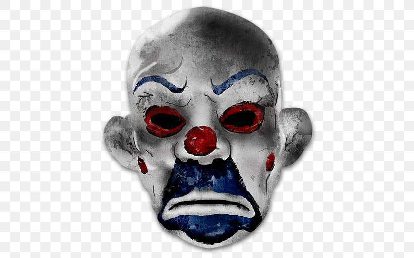 Joker T-shirt Mask Clown, PNG, 512x512px, Joker, Bank Robbery, Clown, Dark Knight, Evil Clown Download Free