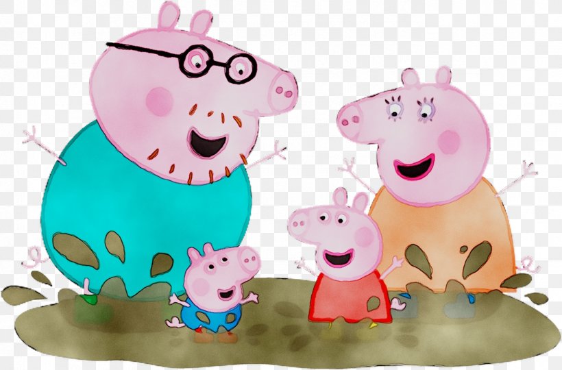 Pig The Secret Club Muddy Puddles YouTube Illustration, PNG, 1367x901px, Pig, Animal Figure, Birthday, Cartoon, Collage Download Free