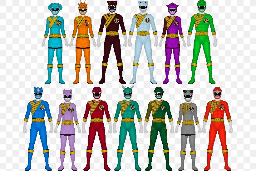 Power Rangers Wild Force Gaorangers Super Sentai Drawing, PNG, 671x546px, Power Rangers, Action Figure, Art, Clothing, Drawing Download Free