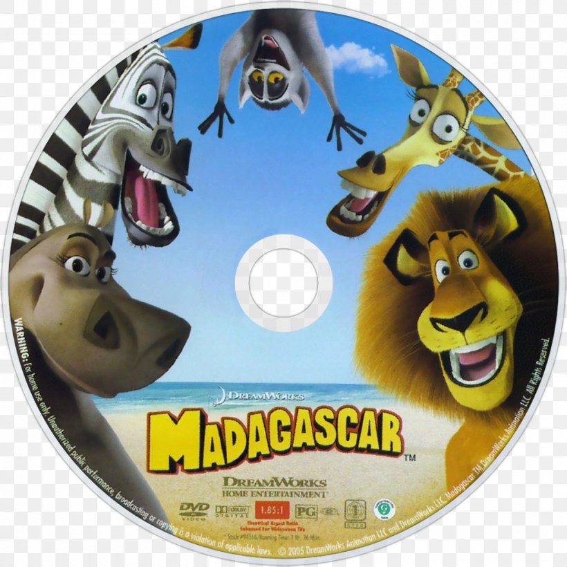 YouTube Madagascar DVD Blu-ray Disc, PNG, 1000x1000px, Youtube, Animation, Bluray Disc, Compact Disc, Dvd Download Free