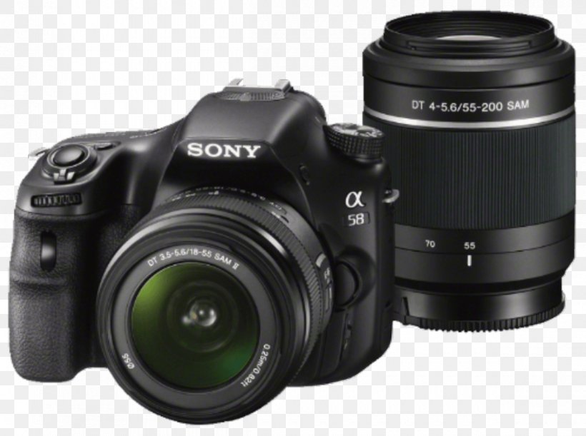 Sony Alpha 58 Sony SLT Camera Digital SLR Canon EF-S 18–55mm Lens, PNG, 1200x895px, Sony Alpha 58, Active Pixel Sensor, Camera, Camera Accessory, Camera Lens Download Free