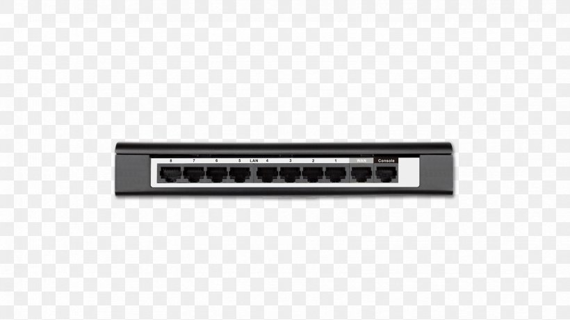 D-Link 8-Port Wireless VPN Router, 10/100Mbps, 802.11 B/g/n, Black Computer Wireless Router Electronics, PNG, 1664x936px, Computer, Audio, Dlink, Electronic Device, Electronics Download Free