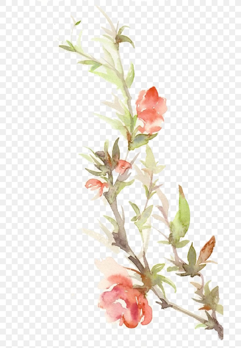Paper Watercolor Painting Floral Design, PNG, 700x1186px, Paper, Art, Artificial Flower, Blossom, Branch Download Free