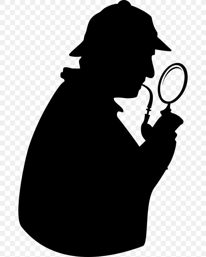 Consulting Detective Magnifying Glass Clip Art, PNG, 674x1024px, Detective, Black And White, Consulting Detective, Glass, Lens Download Free