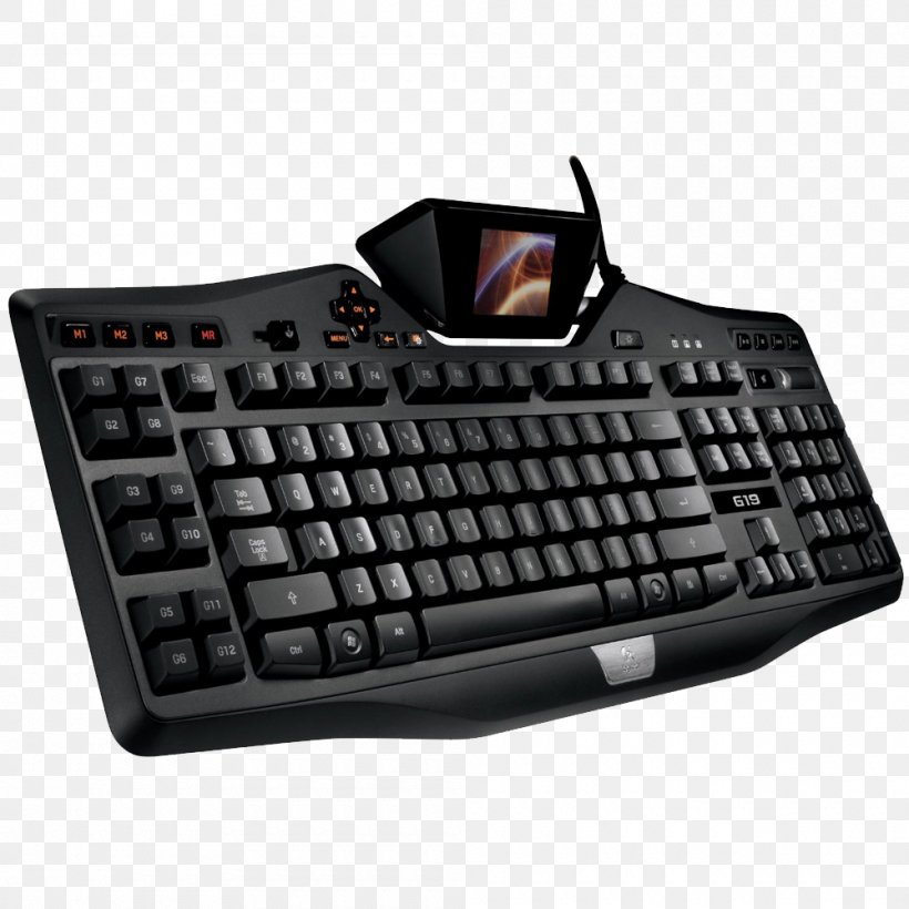 Computer Keyboard Logitech G15 Logitech G19 Gaming Keypad, PNG, 1000x1000px, Computer Keyboard, Backlight, Computer, Computer Component, Computer Monitors Download Free