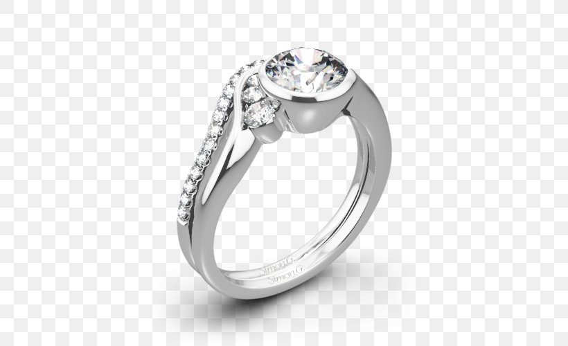 Wedding Ring Silver Colored Gold Moissanite, PNG, 500x500px, Ring, Body Jewellery, Body Jewelry, Colored Gold, Diamond Download Free