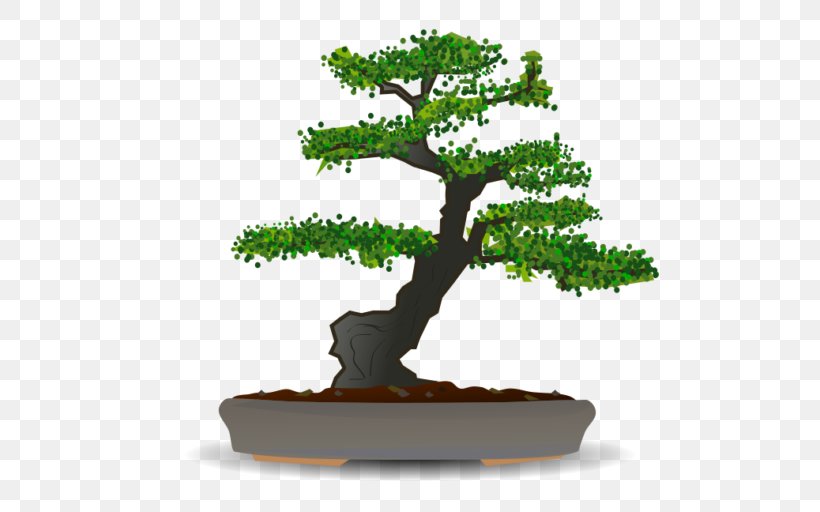 Bonsai Tree Flowerpot, PNG, 512x512px, Bonsai, Branch, Christmas Tree, Flowerpot, Houseplant Download Free