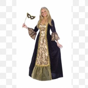 Dress - Victorian Era Masquerade Ball Costume Victorian Fashion Dress PNG
