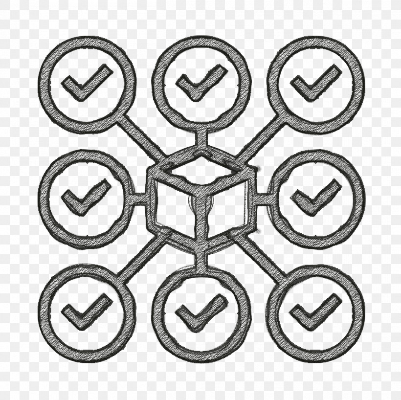 Blockchain Icon Cryptocurrency Block Chain Icon, PNG, 1258x1256px, Blockchain Icon, Computer Network, Data, Software, System Download Free