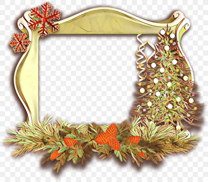 Christmas Picture Frame, PNG, 1975x1735px, Cartoon, Christmas Day, Christmas Decoration, Christmas Ornament, Fir Download Free
