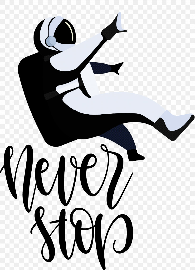 Never Stop Motivational Inspirational, PNG, 2174x3000px, Never Stop, Black, Black And White, Cartoon, Inspirational Download Free