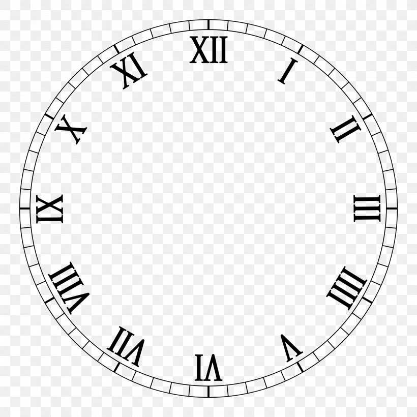 Clock Face Roman Numerals Movement Digital Clock, PNG, 2700x2700px, Clock Face, Alarm Clocks, Area, Black And White, Clock Download Free