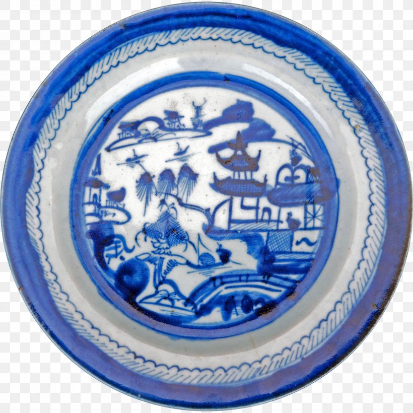 Blue And White Pottery Chinese Export Porcelain Tableware Plate, PNG, 1970x1970px, Blue And White Pottery, Blue And White Porcelain, Canton Porcelain, Ceramic, Ceramic Glaze Download Free