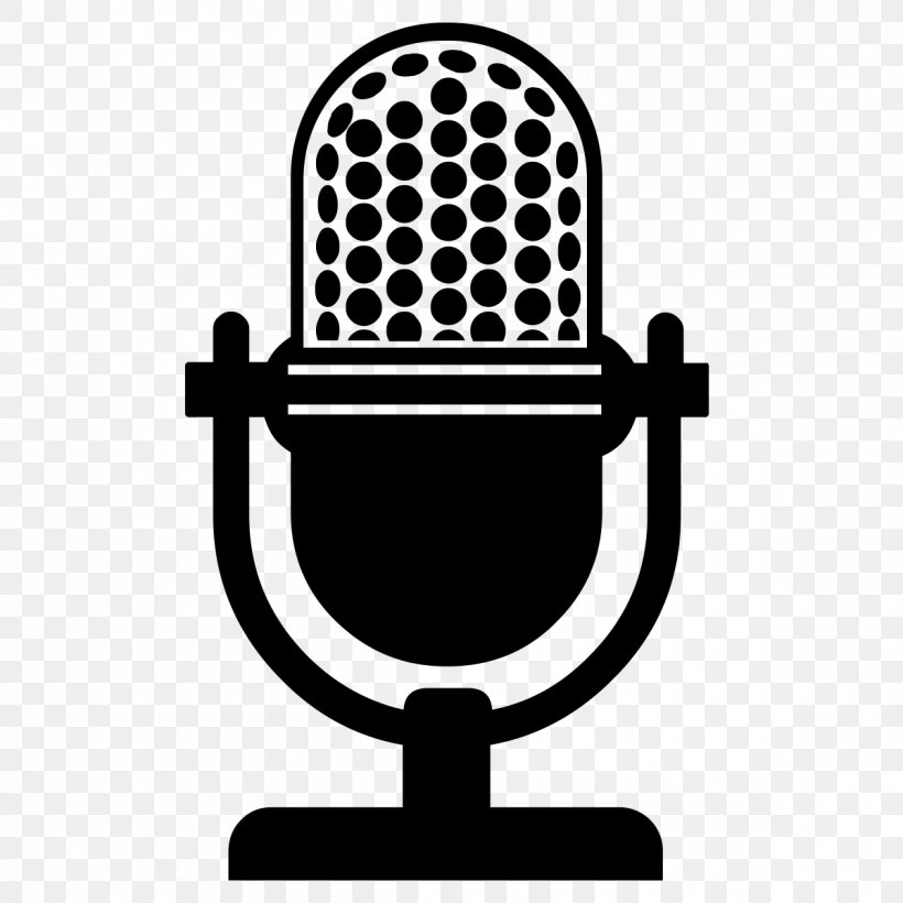 Podcast Microphone YouTube Stitcher Radio Television Show, PNG, 1200x1200px, Podcast, Audio, Audio Equipment, Black And White, Blog Download Free