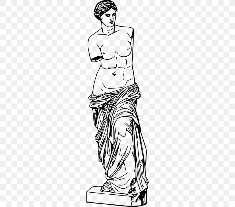 Venus De Milo Milos Drawing, PNG, 360x720px, Venus De Milo, Aphrodite, Area, Arm, Art Download Free