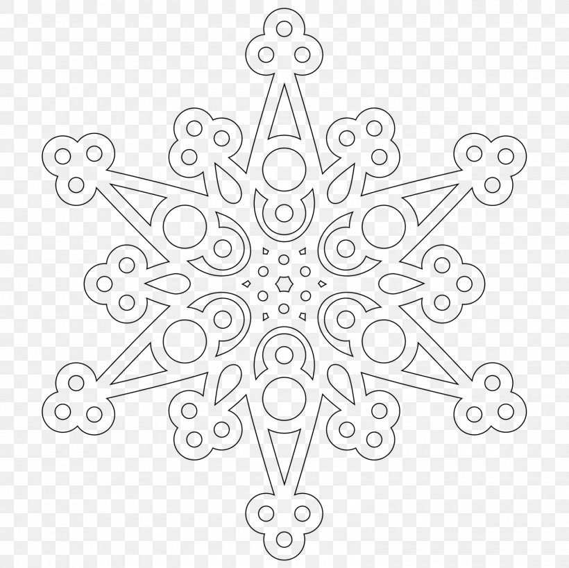 Coloring Book Snowflake Mandala, PNG, 1600x1600px, Coloring Book, Adult, Area, Black And White, Book Download Free