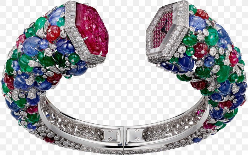 Sapphire Tutti Frutti Jewellery Cartier Watch, PNG, 1024x644px, Sapphire, Body Jewelry, Bracelet, Caliber, Cartier Download Free
