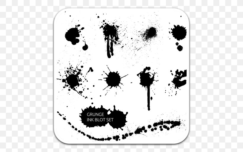 Ink Vector Graphics Design Euclidean Vector, PNG, 512x512px, Ink, Art, Black And White, Flower, Ink Brush Download Free