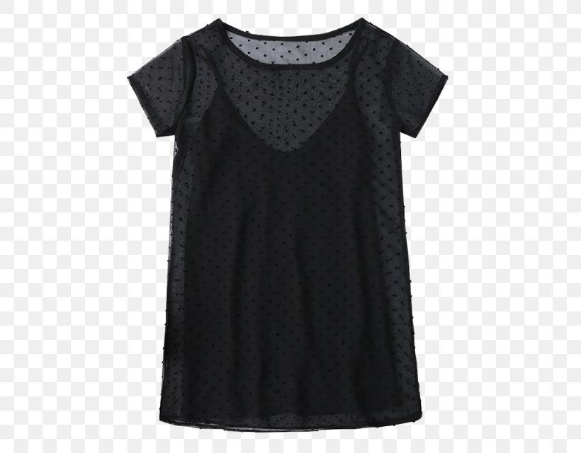 T-shirt Little Black Dress Sleeve, PNG, 480x640px, Tshirt, Black, Blouse, Cap, Clothing Download Free
