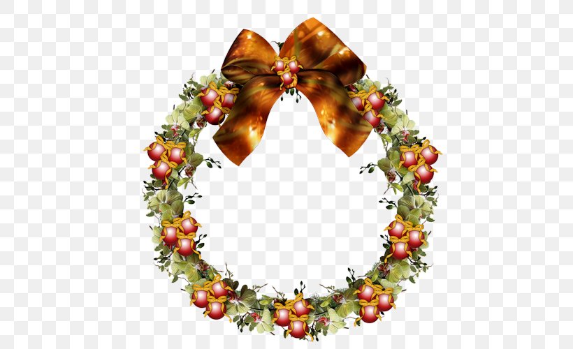 Wreath Christmas New Year's Day Mange, PNG, 500x500px, Wreath, Christmas, Christmas Decoration, Com, Crown Download Free