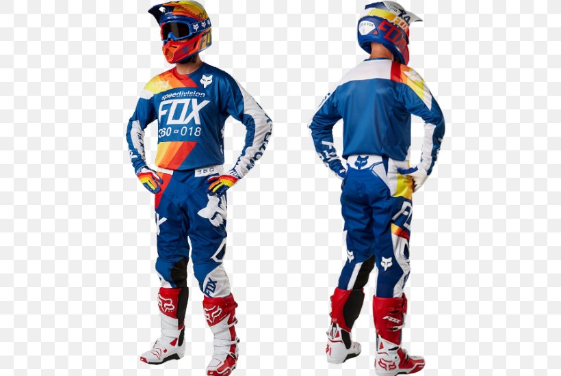 Fox Racing Clothing Uniform Motocross Blue, PNG, 550x550px, Fox Racing, Blue, Clothing, Costume, Cycling Jersey Download Free