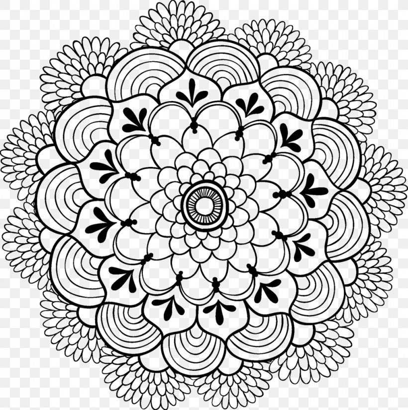 Mandala Coloring Book Child Drawing, PNG, 1017x1024px, Mandala, Adult, Area, Black And White, Book Download Free