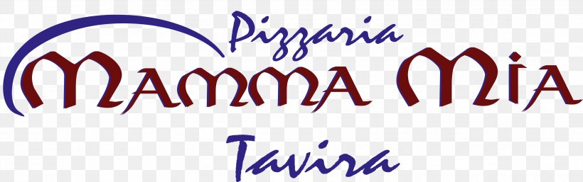 Pizzaria Mamma Mia Take-out Restaurant, PNG, 3455x1083px, Pizza, Area, Blue, Brand, Calligraphy Download Free