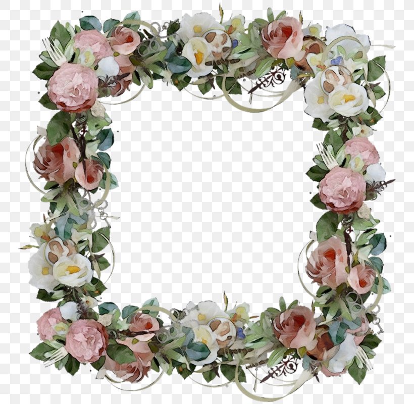 Watercolor Christmas Wreath, PNG, 757x800px, Watercolor, Artificial Flower, Christmas Decoration, Cut Flowers, Floral Design Download Free