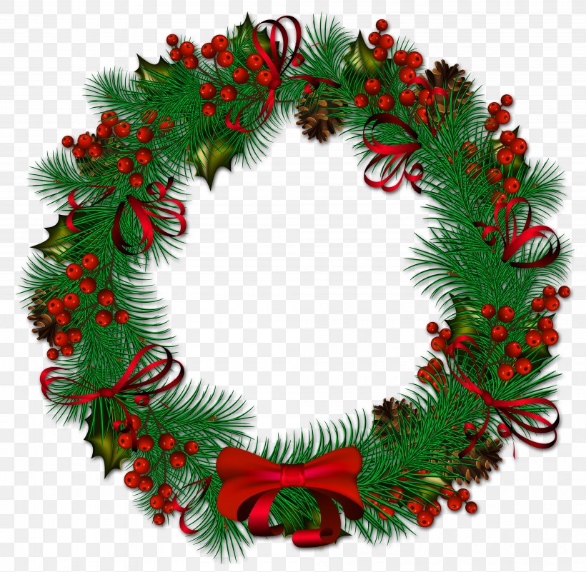 Wreath Christmas Clip Art, PNG, 4000x3910px, Clock, Advent, Alarm Clocks, Christmas, Christmas Decoration Download Free