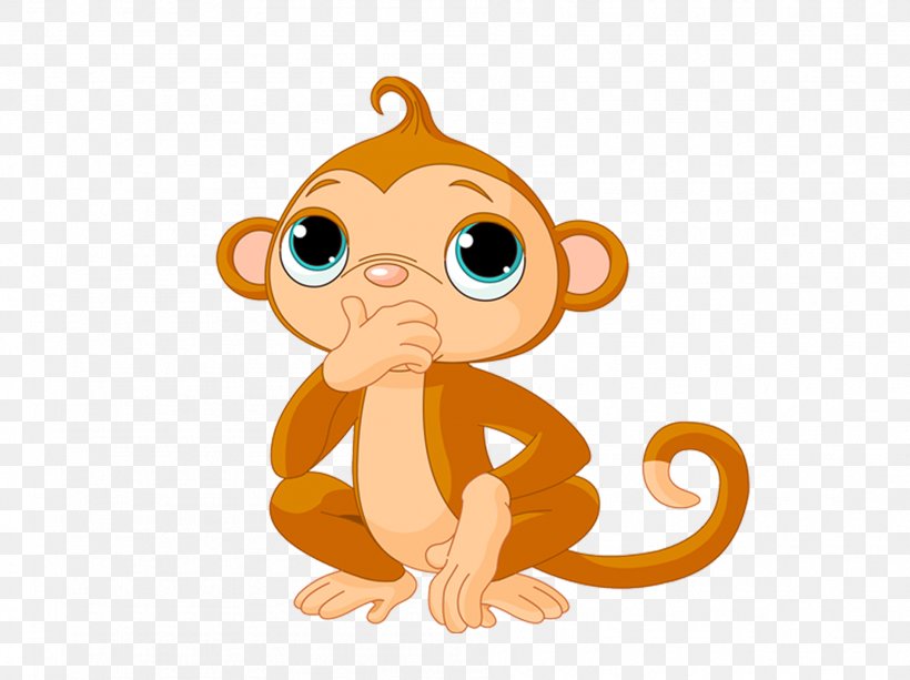 Monkey Cartoon Clip Art, PNG, 1892x1416px, Monkey, Art, Big Cats, Carnivoran, Cartoon Download Free