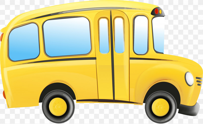 School Bus, PNG, 3000x1836px, Watercolor, Automobile Engineering, Bus, Car, Model Car Download Free