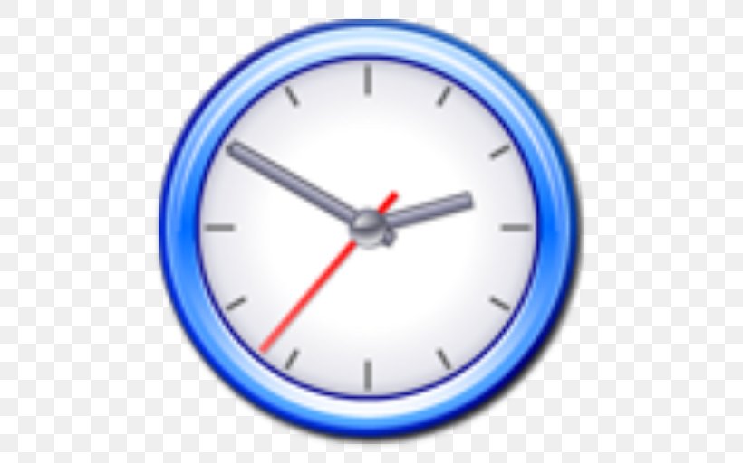 Alarm Clocks Nuvola, PNG, 512x512px, Clock, Alarm Clocks, Area, Blue, Electric Blue Download Free