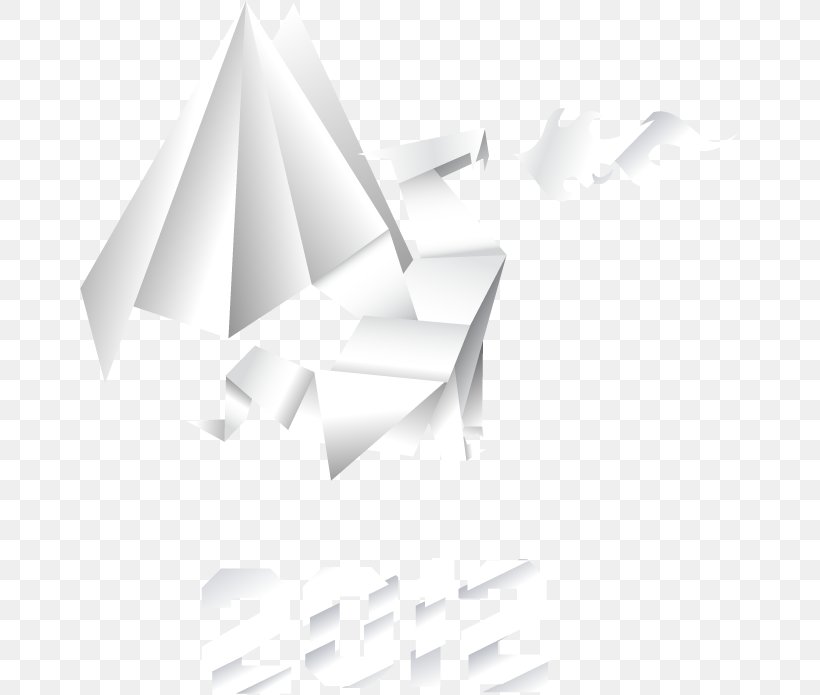 Origami Paper Euclidean Vector Dobradura, PNG, 659x695px, Origami, Black And White, Brand, Diagram, Dimension Download Free